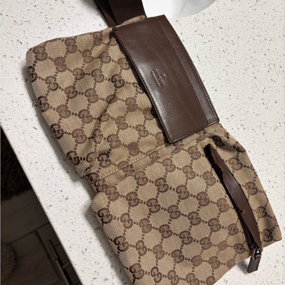 Gucci Brown Monogram Men's Bag